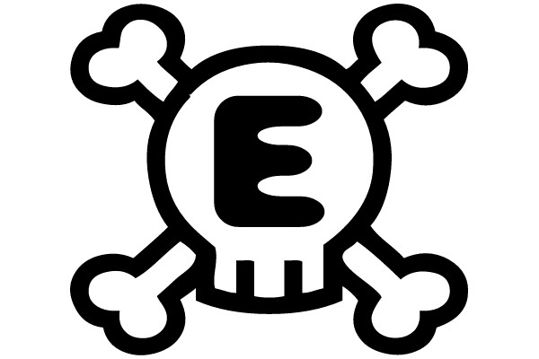 Skull and Crossbones with Euro Symbol