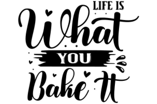Uplifting Quote: 'Life is What You Bake It' - A Heartwarming Reminder of the Power of Positivity and Creativity