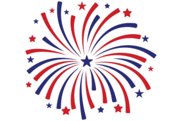 Celebrate the Spirit of Independence Day with this Vibrant and Patriotic Fireworks Design!