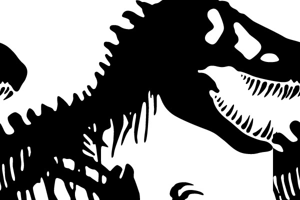 Silhouette of a Tyrannosaurus Rex