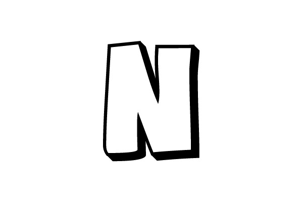 Bold Letter N