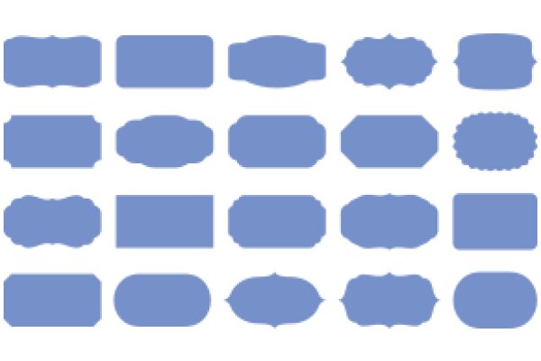 Digital Art: A Collection of Blue Squares