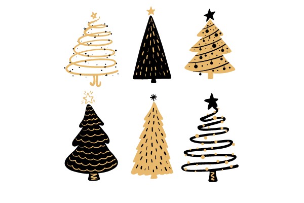 Vibrant Festive Tree Collection