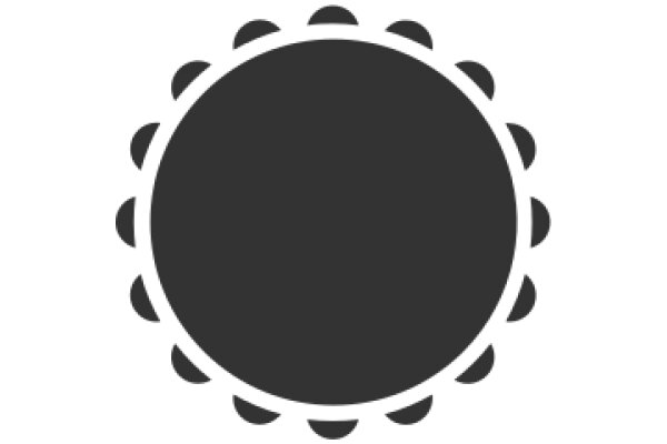 A Solid Circle on a White Background