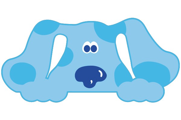 Sad Blue Dog