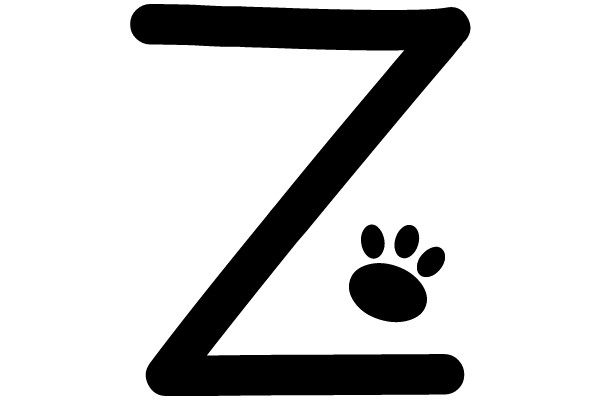 Z with a Paw Print