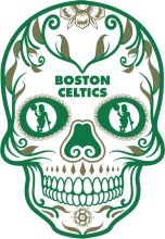 Boston Celtics Skull Artwork