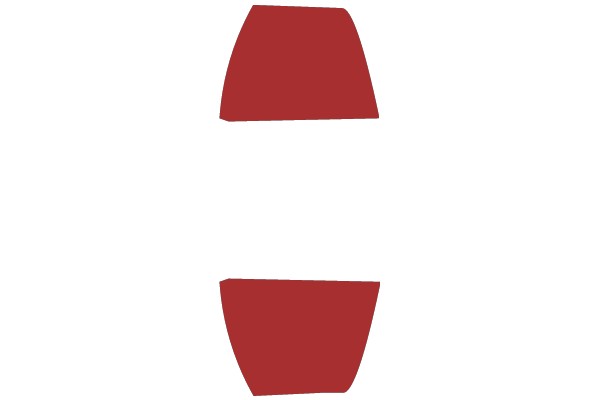 Abstract Red Shapes on a White Background