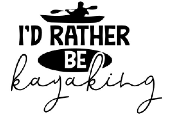 A Playful Take on Kayaking: A Graphic Design with a Humorous Twist