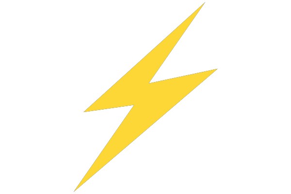 Yellow Lightning Bolt Symbol