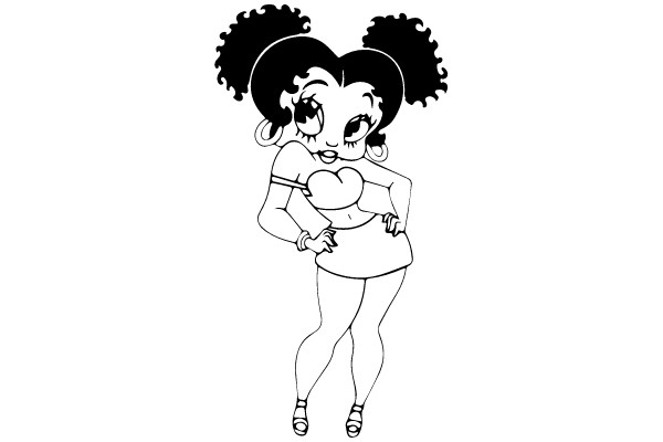 Betty Boop Coloring Page