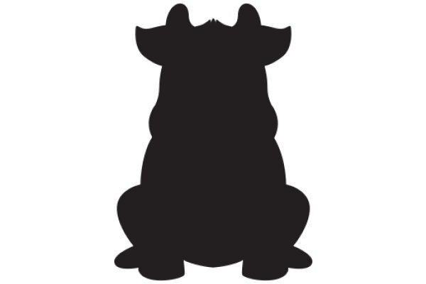 Silhouette of a Stylized Dog