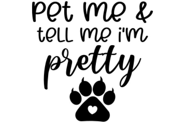 Pet Me & Tell Me I'm Pretty: A Heartwarming Message from a Pet Lover