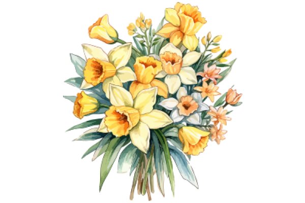 Vibrant Bouquet of Spring Flowers
