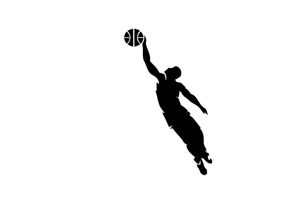 Basketball Dunk Silhouette