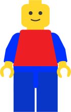 A Friendly Lego Character with a Smile
