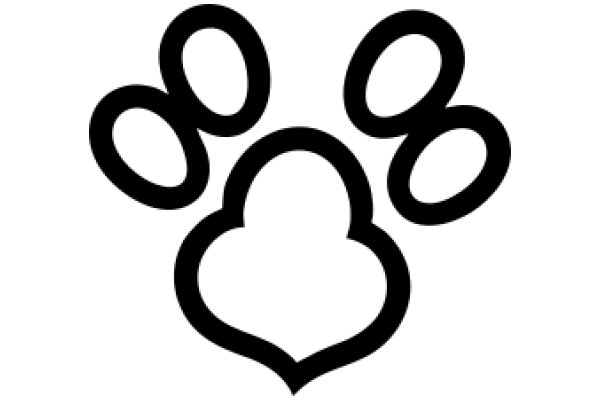 Stylized Paw Print Logo