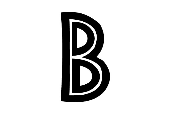 Bold Letter 'B'