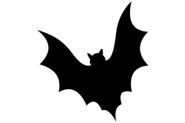 Silhouette of a Bat in Flight