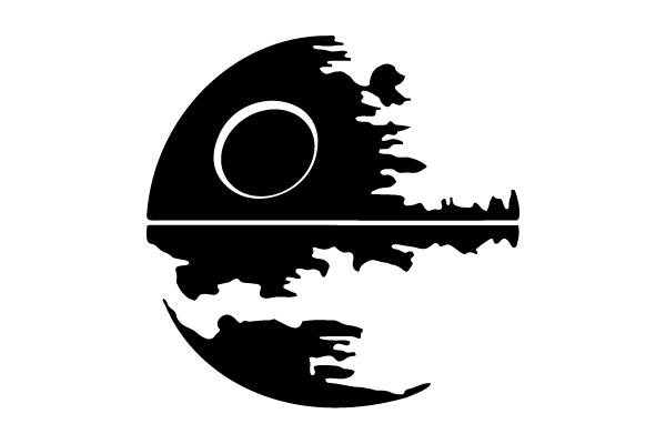 Iconic Space Station Silhouette