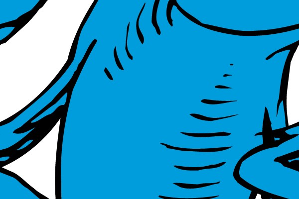 Curious Blue Creature