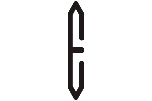 Bold Monochrome Letter E