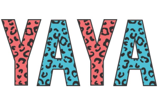 Vibrant and Playful Typography Art: A Colorful and Stylish Letter Y with a Leopard Print Background
