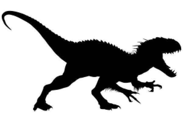 Silhouette of a T-Rex in Motion