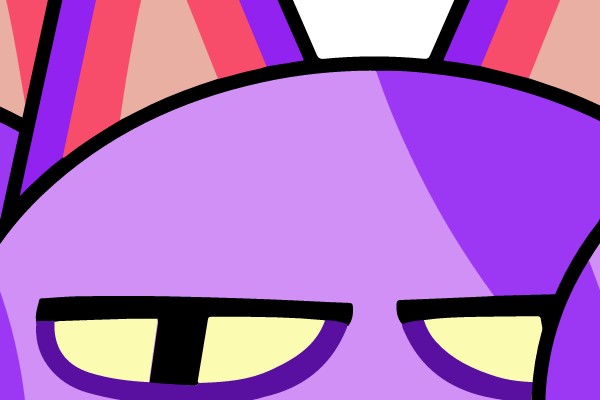 Cat-faced Emoji with Purple Color