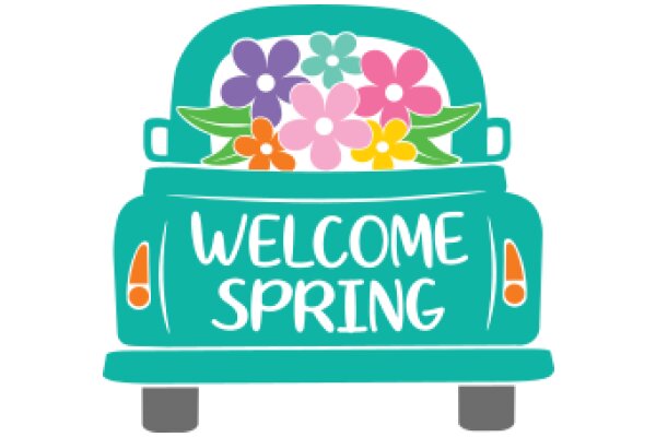 Welcome Spring: A Colorful Car Decoration