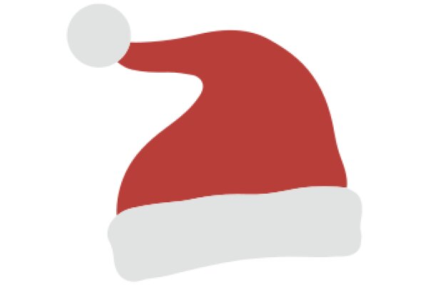 A Festive Holiday Icon: A Red Santa Hat with a White Ball on Top