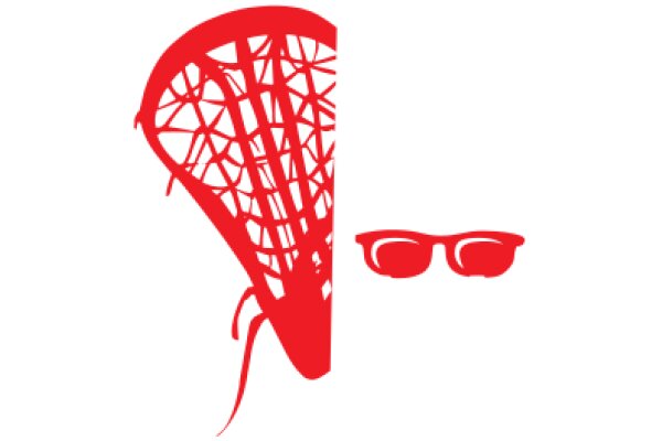 A Red Basketball Net and Sunglasses
