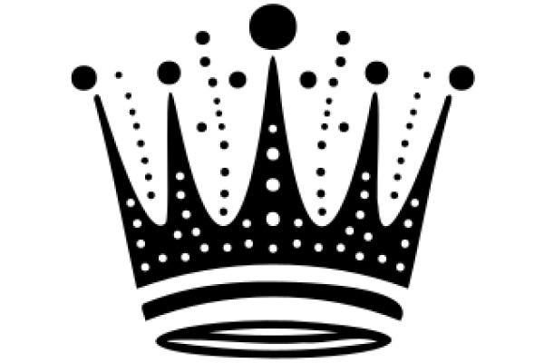 Elegant Crown with Dots: A Symbol of Royalty and Perfection