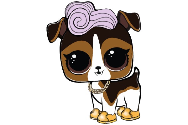 Puppy with Bow