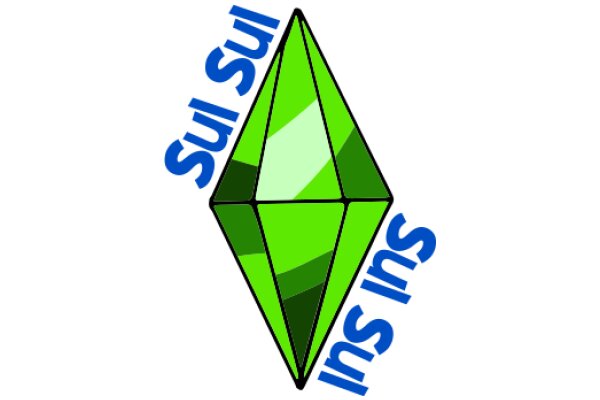 Vibrant Logo for a Company Named 'Sul Ins' with a Green Diamond and Blue Text