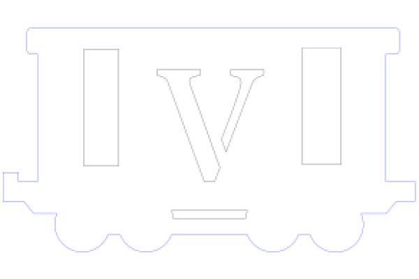 Stylized Letter 'V' in a Square Frame