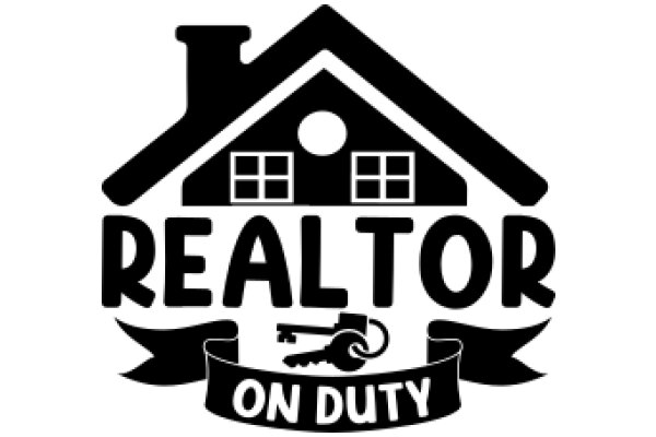 Real Estate Agency Logo: 'Realtor On Duty' with a House and Key Design