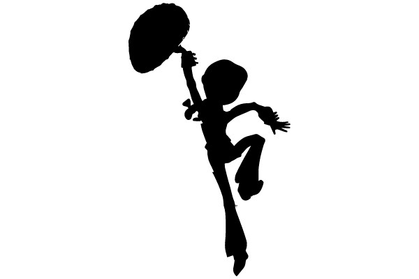 Jumping with Umbrella