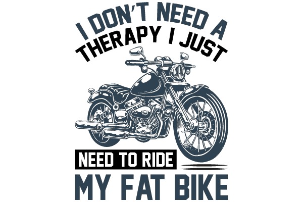 A Humorous Take on Motorcycle Culture: 'I Don't Need a Therapy I Just Need to Ride My Fat Bike'