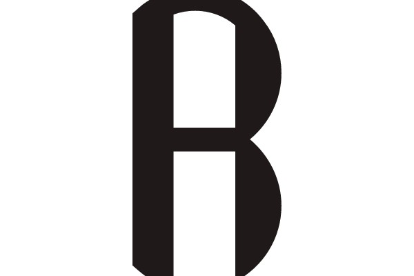 Bold Serif Font Letter B