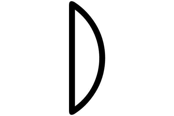 Upper Half of the Letter D