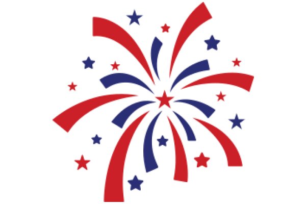 Celebrate the Spirit of Independence Day with this Vibrant and Patriotic Fireworks Design!