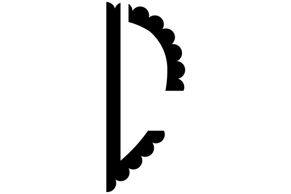 Black Scalloped Edge Design