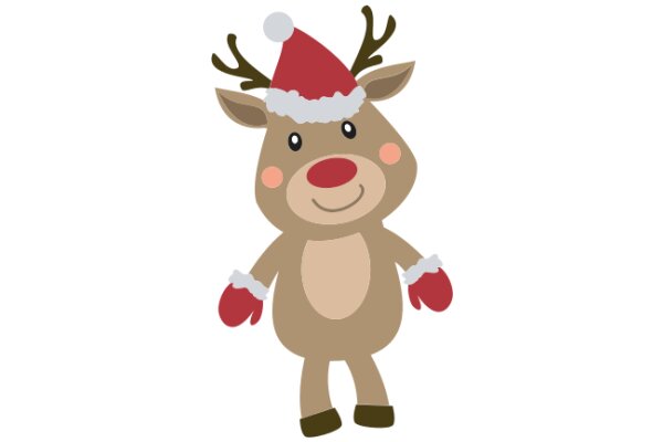 A Festive Reindeer: A Holiday-Themed Illustration