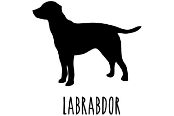 A Silhouette of a Labrador Dog