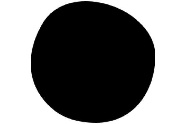 A Solid Black Circle Against a White Background