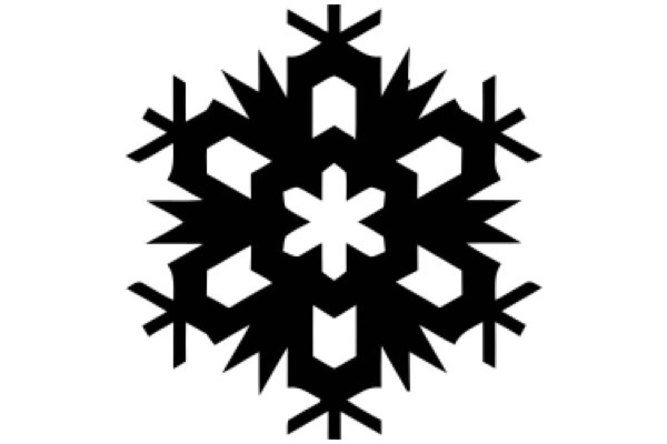 Stylized Snowflake Design in