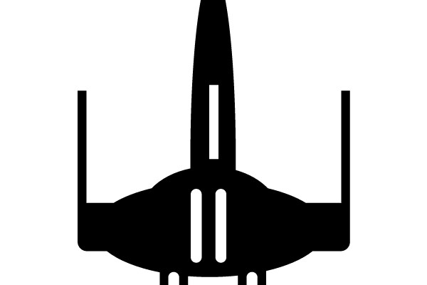 Silhouette of a Futuristic Airplane