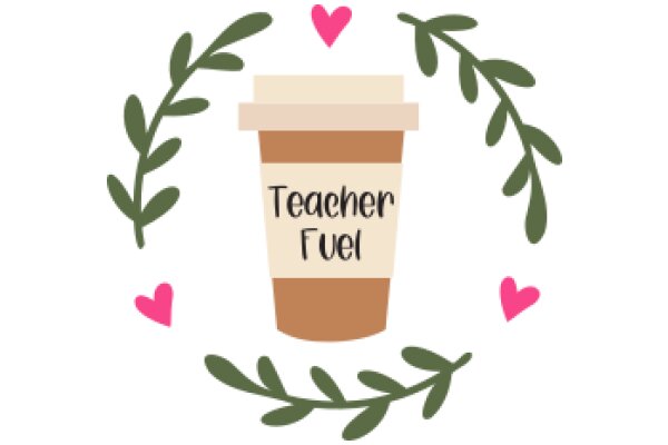Teacher Fuel: A Heartwarming Illustration of a Teacher's Passion for Coffee and Teaching