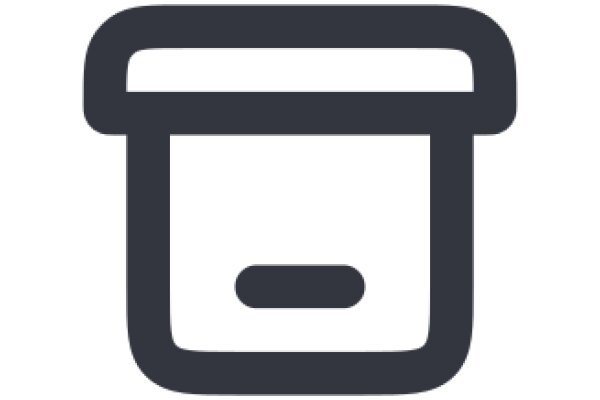 Stylized Icon of a Container with a Handle